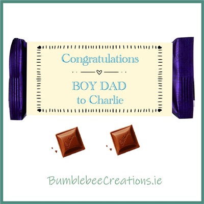 54g Chocolate Bar : Boy Dad